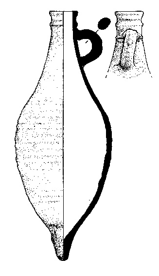 Arkeologisk illustration av en romersk amphora - Robert Toth, illustratör