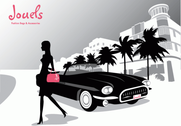 Illustration, art deco stil
